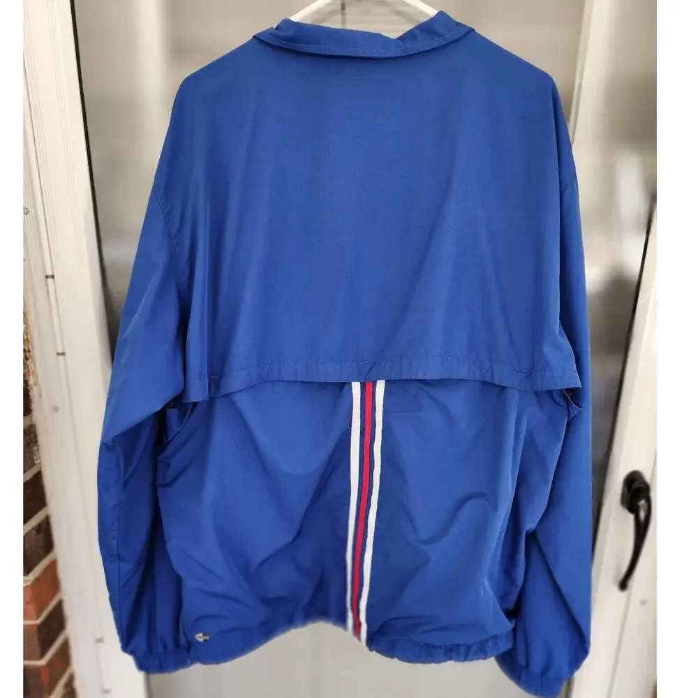 Adidas Men XL Kansas University Jayhawks NCAA 1/4 Zip Pullover Jacket Collegiate